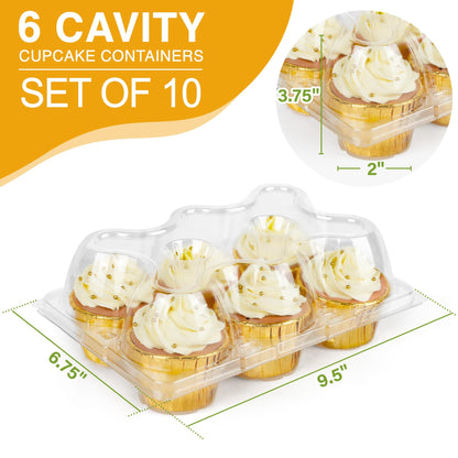 LotFancy Cupcake Containers 6 Count