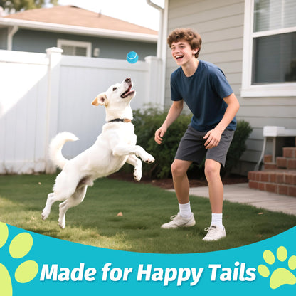 Prime Pets Tennis Balls for Dogs, Squeaky Dog Toy, Interactive Pet Fetch Ball for Medium and Large Dogs, Squeaky Dog Toys