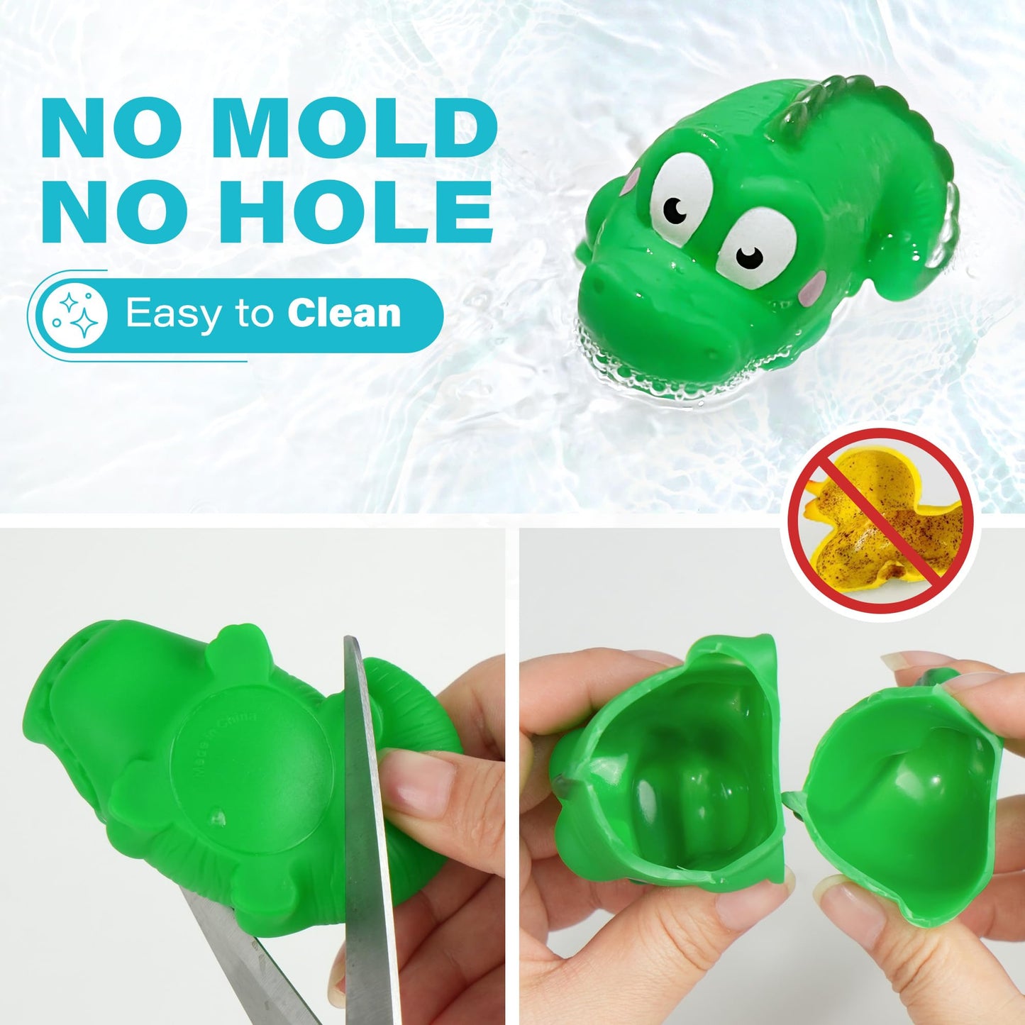 LotFancy Bath Toys for Kids Ages 1-3, Mold Free Bath Toys for Infants Toddlers