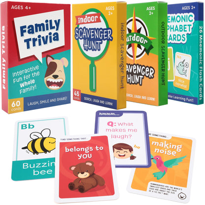 LotFancy Card Games for Kids Family Game Night PMT