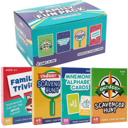 LotFancy Card Games for Kids Family Game Night PMT