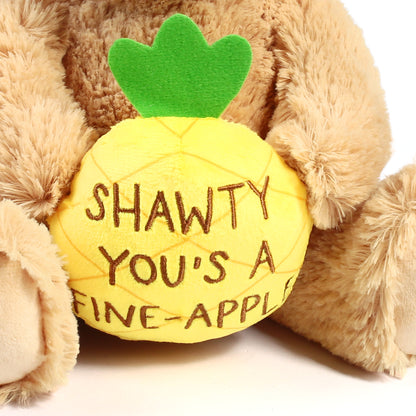 LotFancy Teddy Bear Stuffed Animal, Shawty U Fine, 12 in Valentine's Day Gift for Girlfriend, Wife