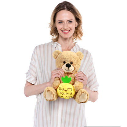 LotFancy Teddy Bear Stuffed Animal, Shawty U Fine, 12 in Valentine's Day Gift for Girlfriend, Wife