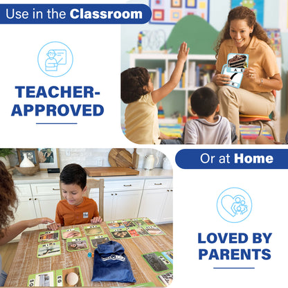 BenBen Spelling Games, Sight Word Games with 224 Flash Cards, Educational Phonic Games for Kids