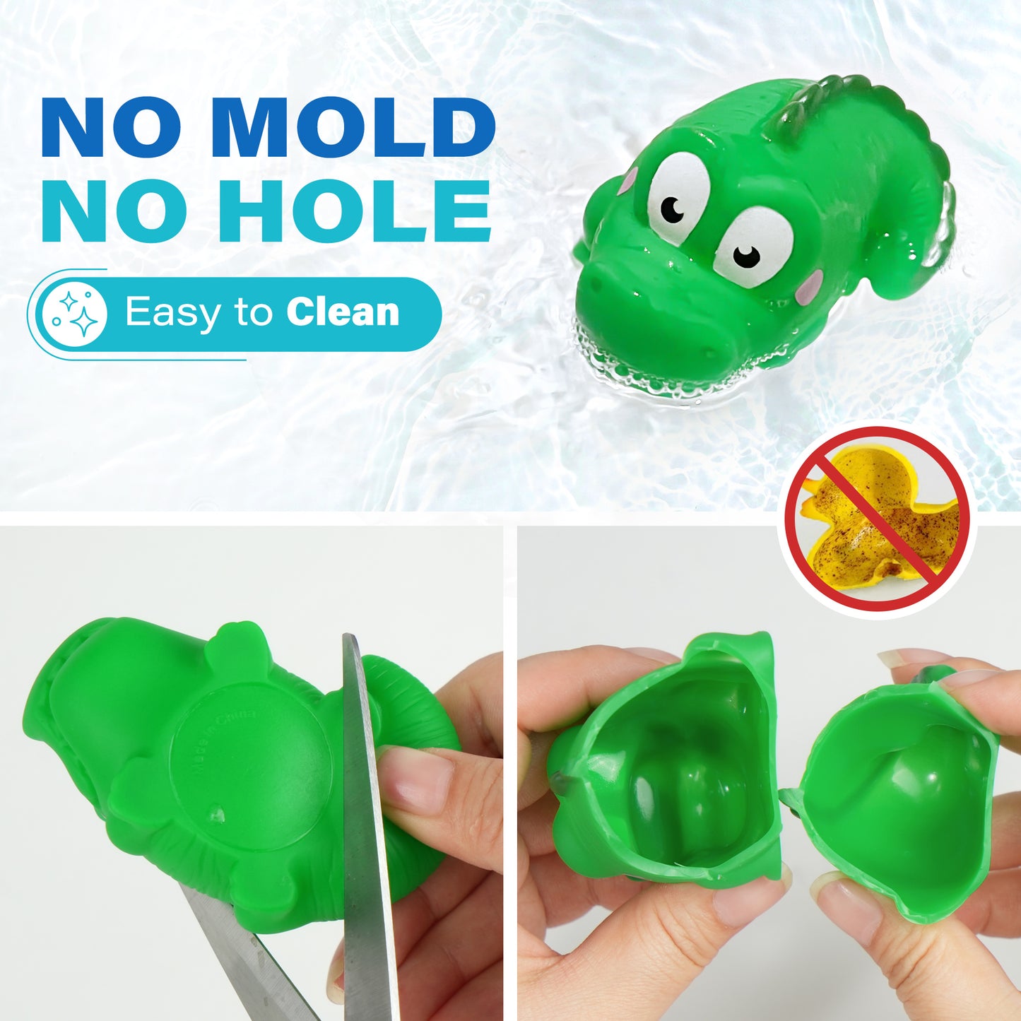 LotFancy Bath Toys for Kids Ages 1-3, Mold Free Bath Toys for Infants Toddlers