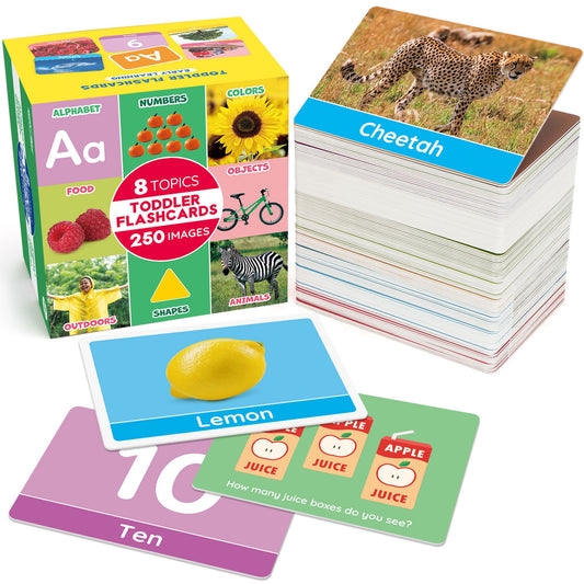 BenBen Toddlers Flash Cards for 1-4 Years, 250 Images 8 Topics, Alphabet Shape, Color, Double-SidedBenBen Toddlers Flash Cards for 1-4 Years, 250 Images 8 Topics, Alphabet Shape, Color, Double-Sided