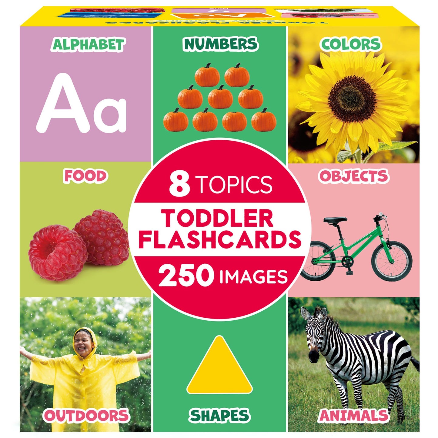 BenBen Toddlers Flash Cards for 1-4 Years, 250 Images 8 Topics, Alphabet Shape, Color, Double-SidedBenBen Toddlers Flash Cards for 1-4 Years, 250 Images 8 Topics, Alphabet Shape, Color, Double-Sided