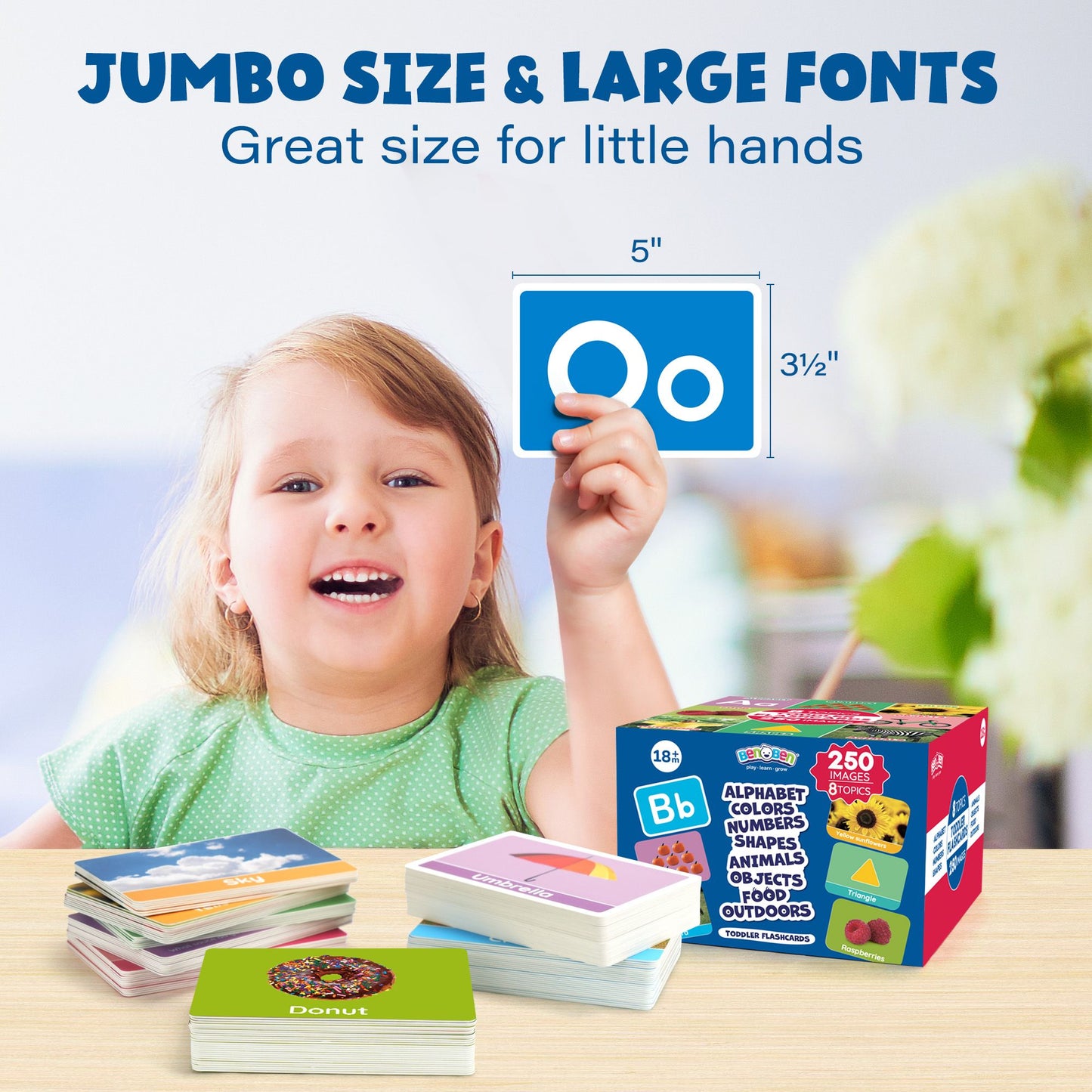 BenBen Toddlers Flash Cards for 1-4 Years, 250 Images 8 Topics, Alphabet Shape, Color, Double-SidedBenBen Toddlers Flash Cards for 1-4 Years, 250 Images 8 Topics, Alphabet Shape, Color, Double-Sided