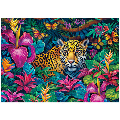 BenBen Jigsaw Puzzles 1000 Pieces for Adults Ages 12+, Leopard in the Jungle, 27.5 x 19.7 in