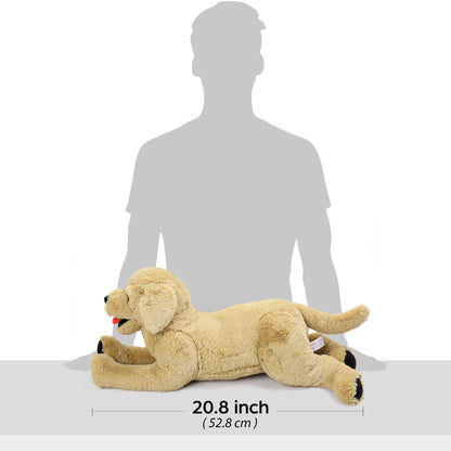 LotFancy Large Dog Stuffed Animals Plush, 21" Golden Retriever Plush Toys for Kids, Pets, Girls