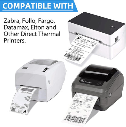 LotFancy 4x6 Thermal Labels, 1000 Shipping Labels, 4 Rolls-250 Labels per Roll WMT