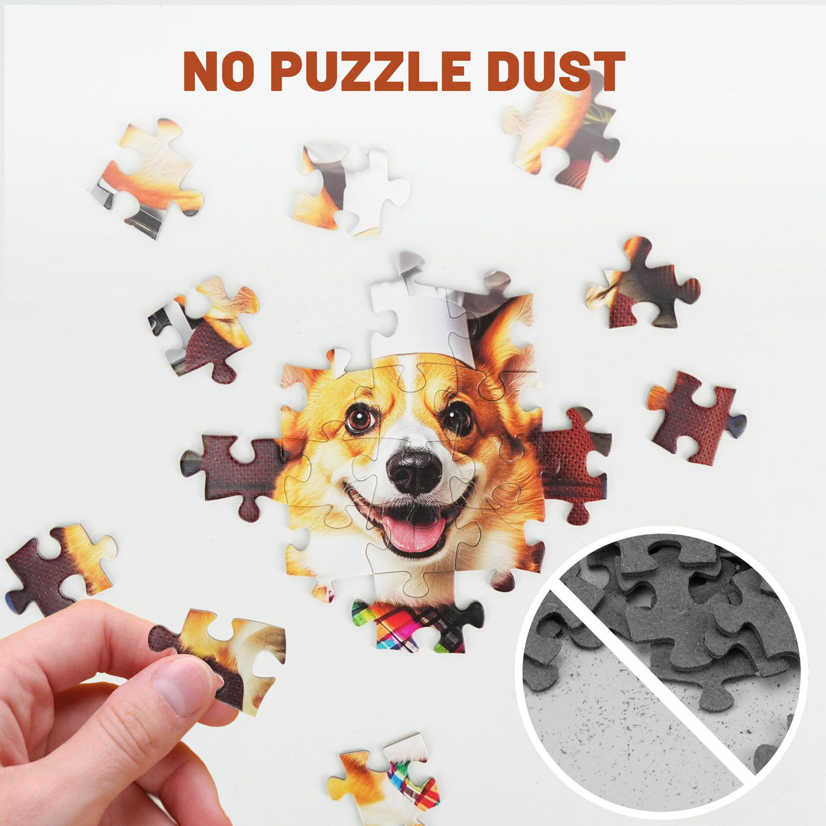 BenBen 300 Pieces Puzzles for Adults, Dogs' Dinner Party, Jigsaw Puzzles with Patterns on Back