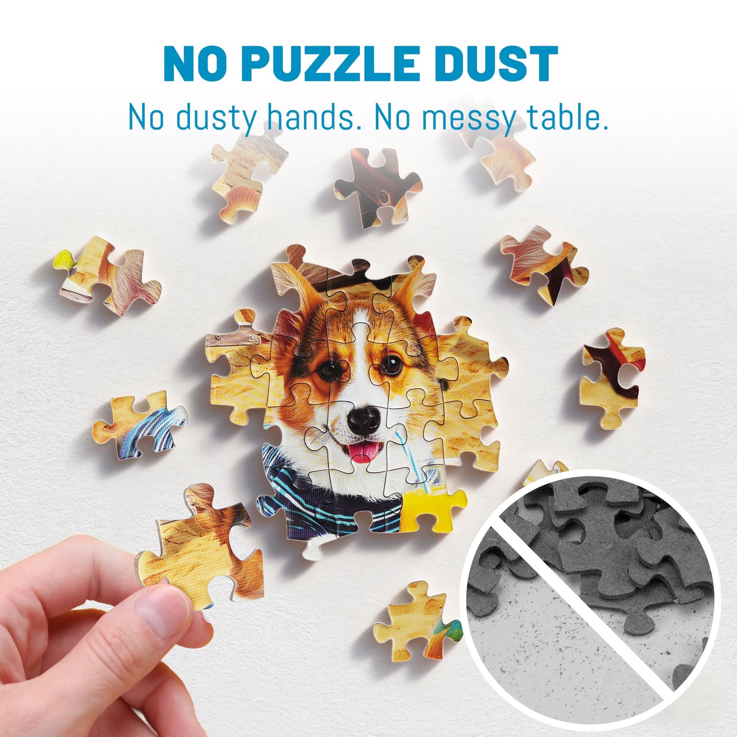 BenBen 1000 Pieces Puzzles For Adults, Dogs' Beach Party, Challenging Jigsaw Puzzle