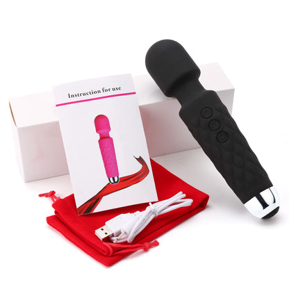 LotFancy Wand Massager for Women, Rechargeable Handheld Massager for Neck Shoulder Back
