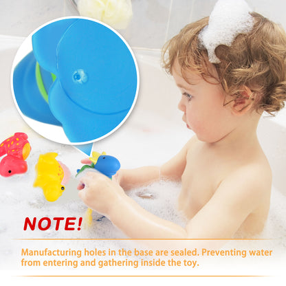 LotFancy 6Pcs Baby Bath Toys for Toddler Infant, No Hole No Mold Kids Dinosaur Bathtub Pool Toys WMT