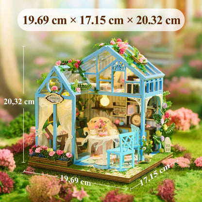 BenBen DIY Miniature House Kit, Mini House Building Kit with Furniture for Adults, Teens, Family