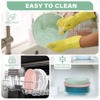 LotFancy Silicone Banneton Bread Proofing Baskets w/Liners, 9" Round&10" Oval, Sourdough Starter Kit