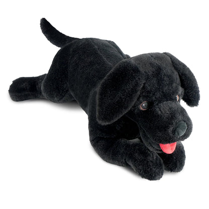 LotFancy Dog Stuffed Animal, 21 inch Black Labrador Retriever Dog Plush Toy, Realistic, Cute Plushies Gifts