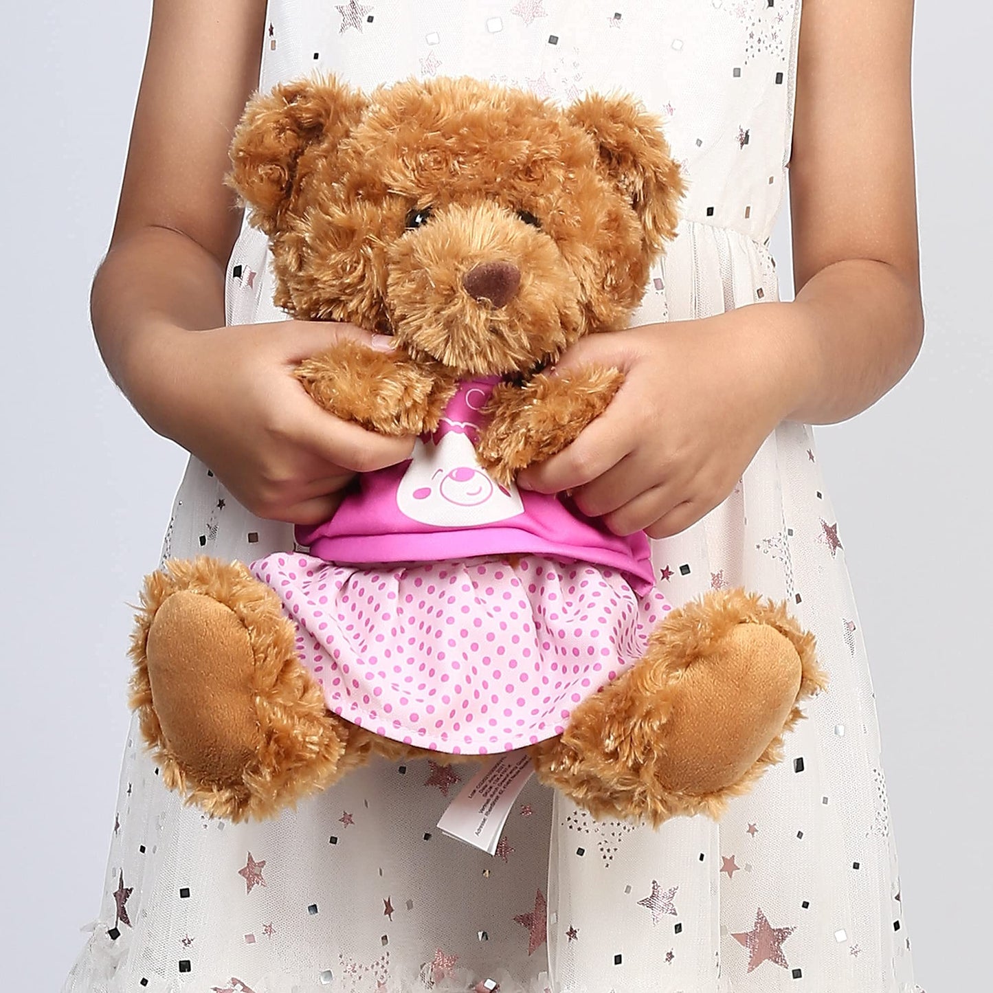 LotFancy Teddy Bear Stuffed Animal, with Removable Clothes