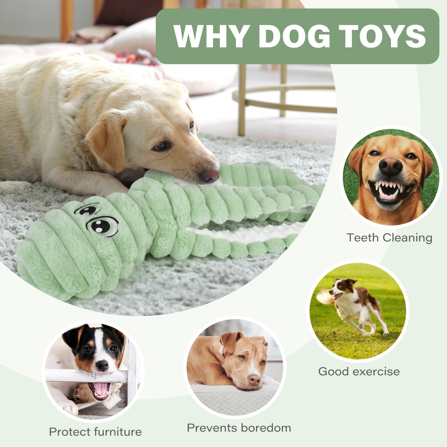 Prime Pets Dog Toys for Large Dogs