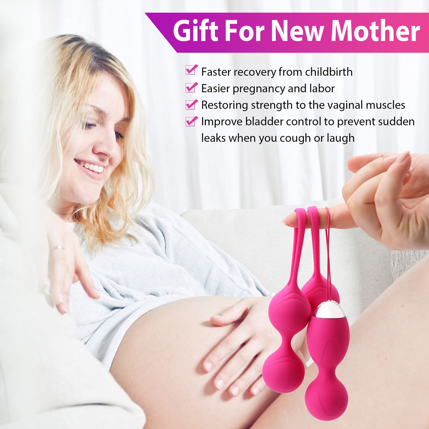 LotFancy Kegel Balls Exercise, Ben Wa Balls for Women Bladder Control & Pelvic Floor Exercises