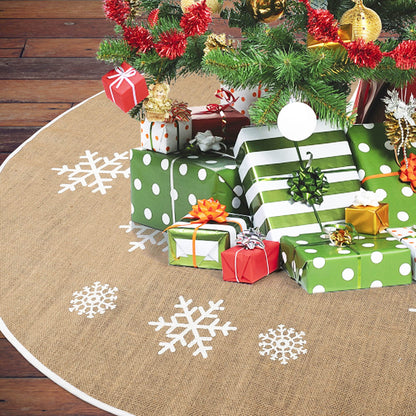 Christmas Tree Skirt Ornament, 48 inch Diameter Christmas Decoration for New Year Party