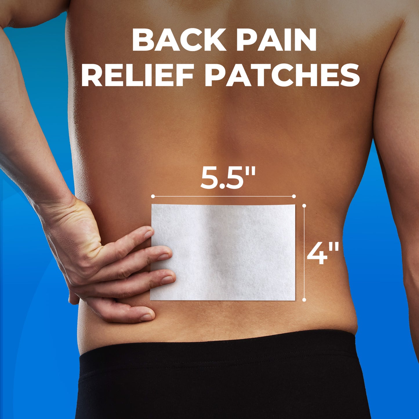 MEDLOT Lidocaine Patches 4% Maximum OTC Strength, Pain Relief Patches for Back, Knee, Sciatica & Nerve, Shoulder, Neck, Ankle, Joint & Muscle Pain, 5 Count, Unscented