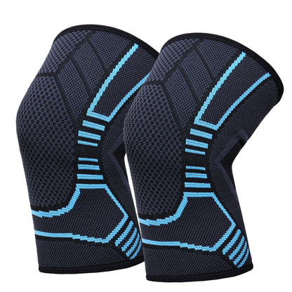 LotFancy Knee Compression Sleeve Brace for Men Women, Ideal for Basketball Running Football Volleyball Baseball Sports, Latex-free, 1 Pair