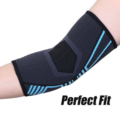 LotFancy Elbow Compression Sleeve Brace Support for Women Men, Ideal for Tendonitis/Tennis/Golf Elbow, Arthritis Pain, Volleyball, Football, Fitness, Workout, Latex-free, 1 Pair