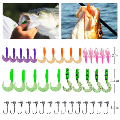 LotFancy 129 Pcs Fishing Lures, Topwater Lures with Treble Hook, Freshwater Saltwater Lures for Bass Trout Walleye WMT