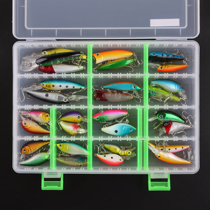 Fishing Lures, Topwater Lures with Treble Hook, Freshwater Saltwater Lures for Bass Trout Walleye, 3D Minnow Fishing Bait, Swimbait Sinking Lure Kit