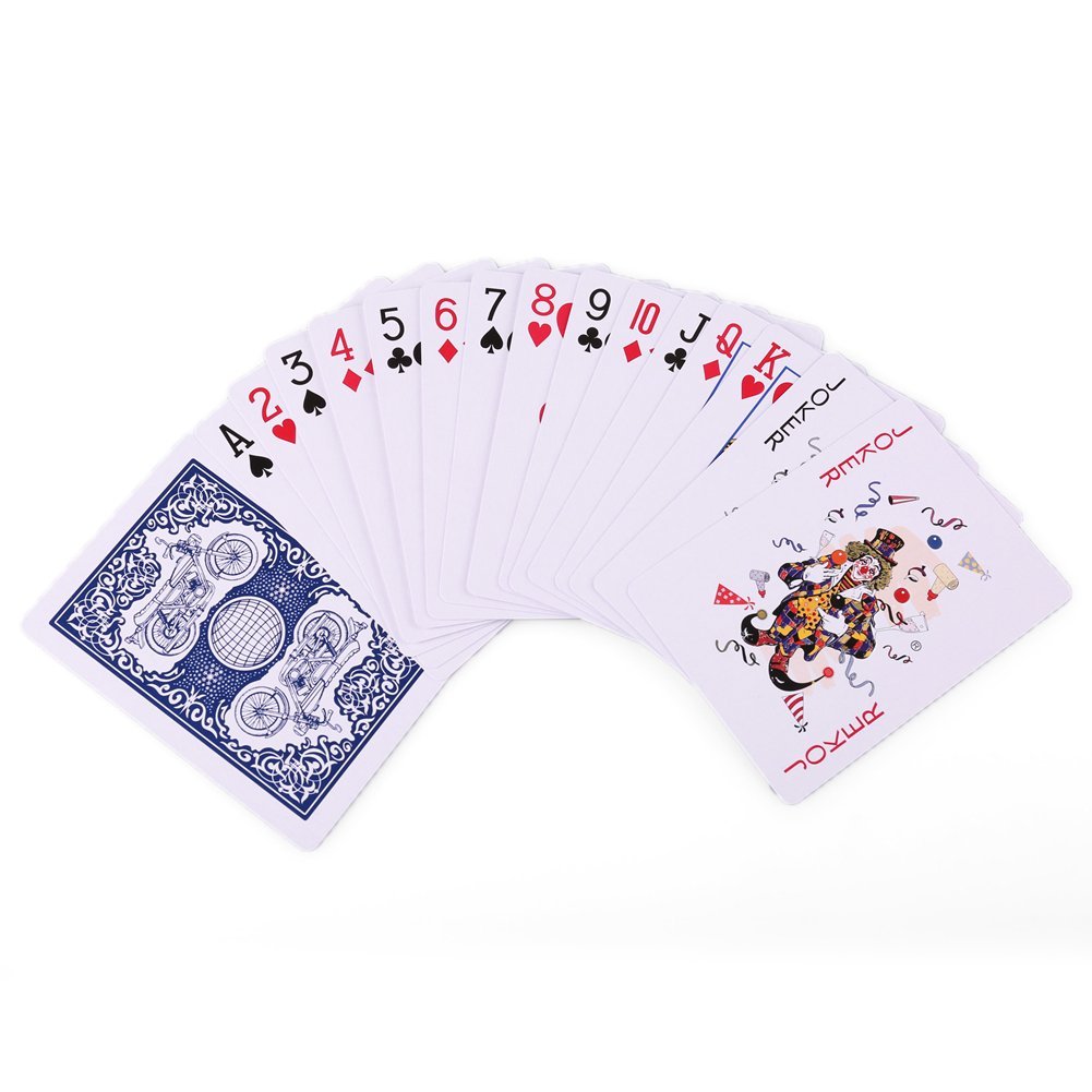 LotFancy Playing Cards, Poker Size Standard Index, Decks of Cards (Blue or Red), for Blackjack, Euchre, Canasta Card Game, Casino Grade