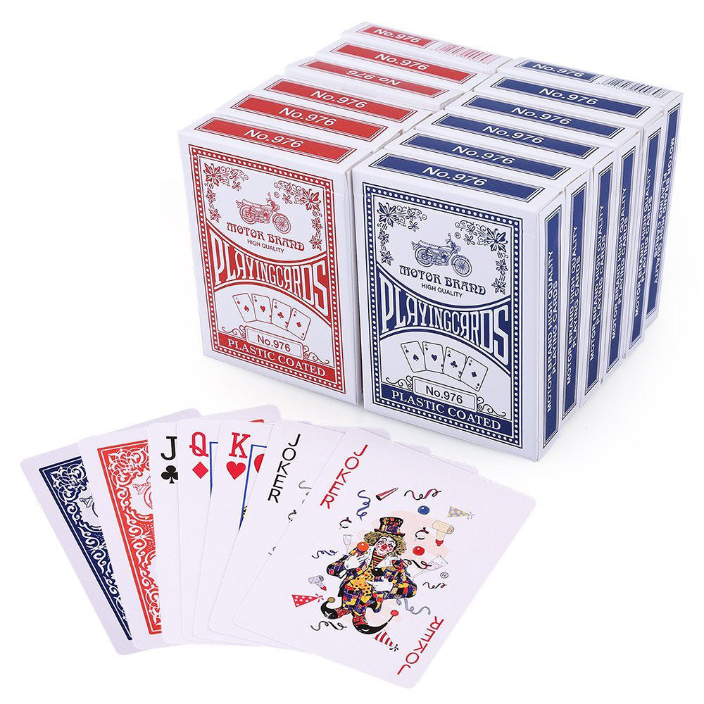 LotFancy Playing Cards, Poker Size Standard Index, Decks of Cards (Blue or Red), for Blackjack, Euchre, Canasta Card Game, Casino Grade