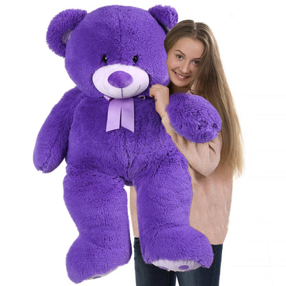LotFancy Giant Teddy Bear Stuffed Animal, Gift for Girls Girlfriend Wife, Purple, 39"
