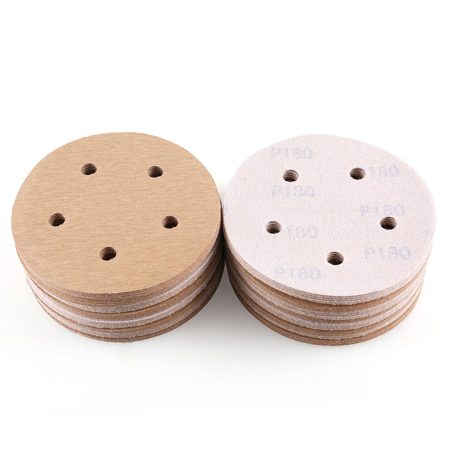 LotFancy 5-Inch 5-Hole Dustless Hook-and-Loop Sanding Disc Sander Paper