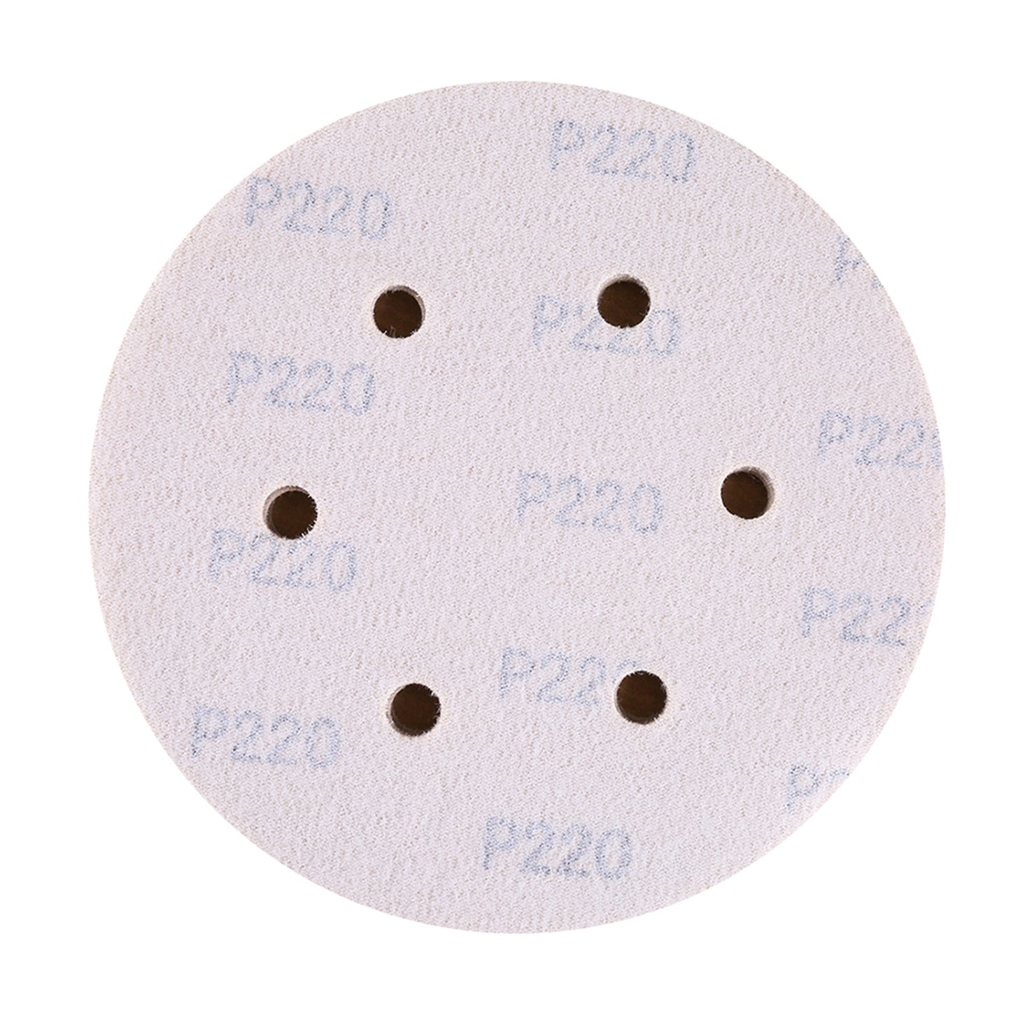 LotFancy 6 Inch 6 Hole Sanding Discs, 100Pcs Sandpaper Assortment - Random Orbital Sander Pad, Hook and Loop Sand Paper