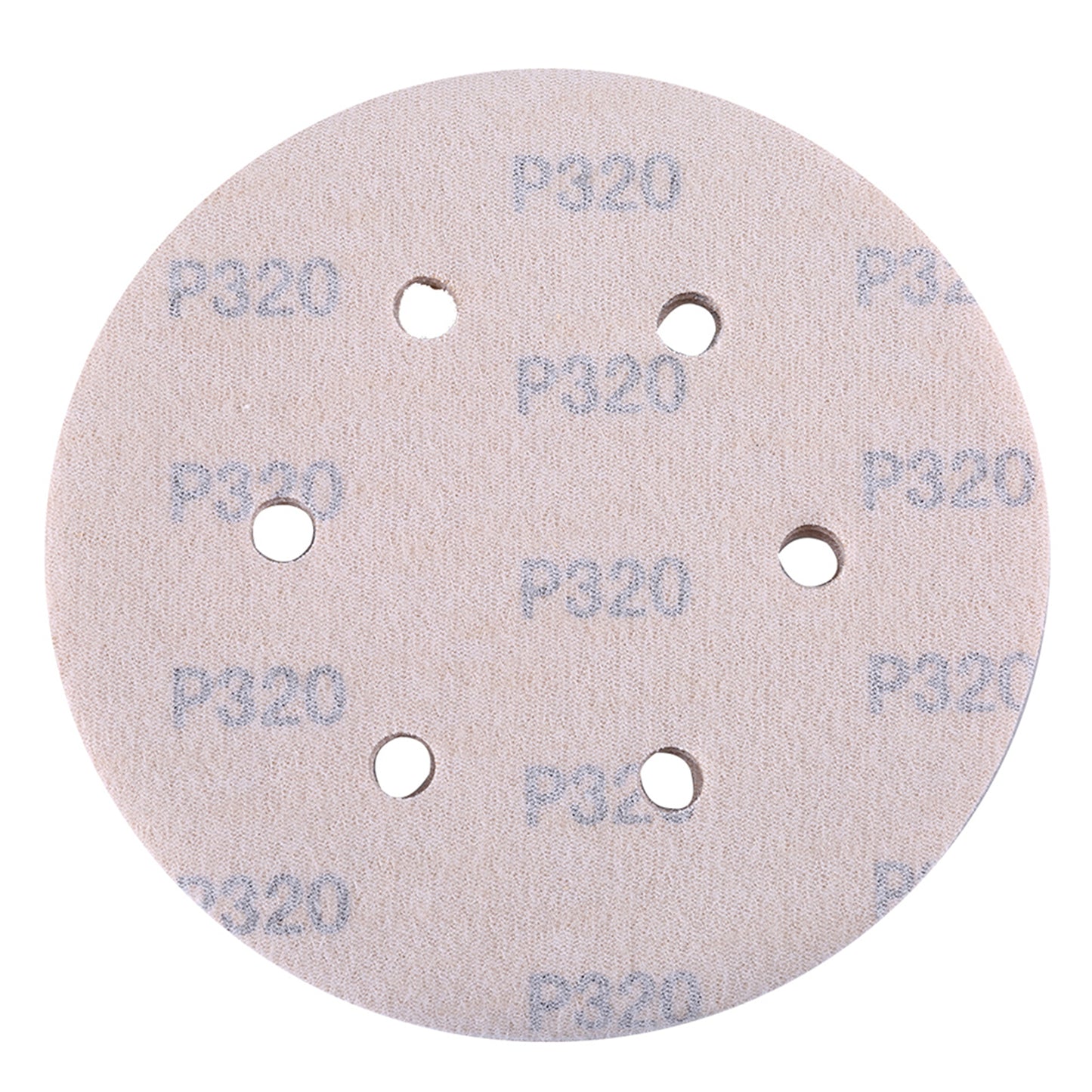 LotFancy 6 Inch 6 Hole Sanding Discs, 100Pcs Sandpaper Assortment - Random Orbital Sander Pad, Hook and Loop Sand Paper