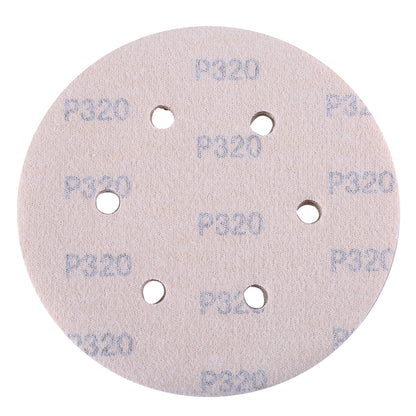 LotFancy 6 Inch 6 Hole Sanding Discs, 100Pcs Sandpaper Assortment - Random Orbital Sander Pad, Hook and Loop Sand Paper