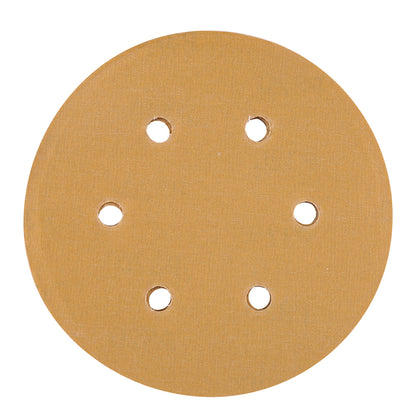 LotFancy 6 Inch 6 Hole Sanding Discs, 100Pcs Sandpaper Assortment - Random Orbital Sander Pad, Hook and Loop Sand Paper