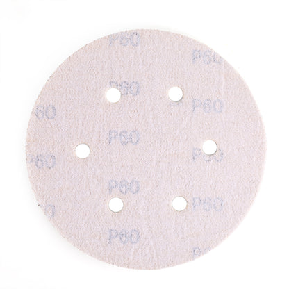 LotFancy 6 Inch 6 Hole Sanding Discs, 100Pcs Sandpaper Assortment - Random Orbital Sander Pad, Hook and Loop Sand Paper