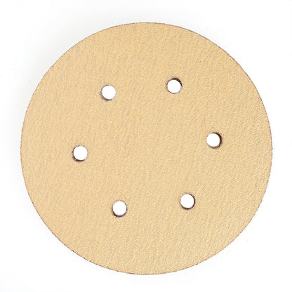 LotFancy 6 Inch 6 Hole Sanding Discs, 100Pcs Sandpaper Assortment - Random Orbital Sander Pad, Hook and Loop Sand Paper