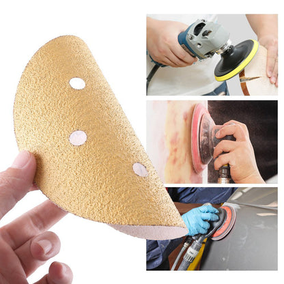 LotFancy 6 Inch 6 Hole Sanding Discs, 100Pcs Sandpaper Assortment - Random Orbital Sander Pad, Hook and Loop Sand Paper