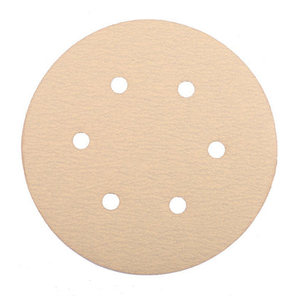 LotFancy 6 Inch 6 Hole Sanding Discs, 100Pcs Sandpaper Assortment - Random Orbital Sander Pad, Hook and Loop Sand Paper