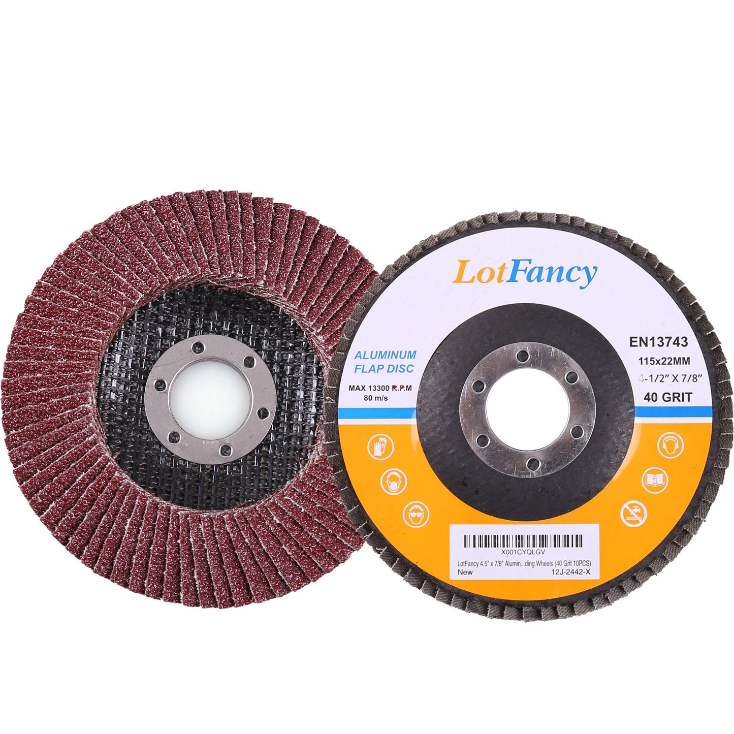 LotFancy Flap Discs for Angle Grinder