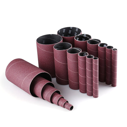 LotFancy Aluminum Oxide Abrasive Spindle Sanding Sleeves