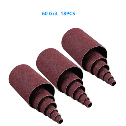 LotFancy Aluminum Oxide Abrasive Spindle Sanding Sleeves