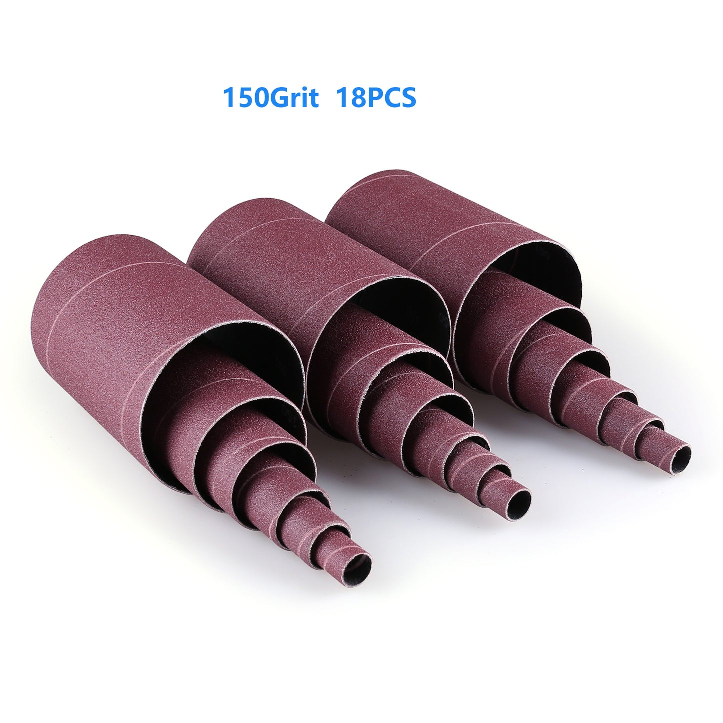 LotFancy Aluminum Oxide Abrasive Spindle Sanding Sleeves