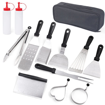 LotFancy Griddle Accessories Kit, 14 Pcs Grill Accessories Set for Blackstone and Camp Chef