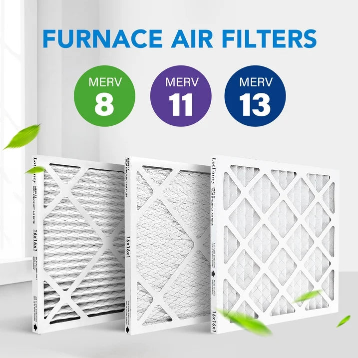 LotFancy 16x16x1 Air Filters, MERV 11 Pleated HVAC AC Furnace Air Filters, 4 Pack