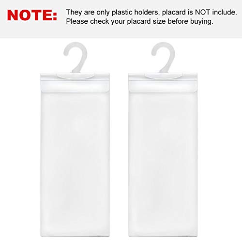 LotFancy Handicap Parking Placard Holder Cover, Disabled Parking Permit with Large Hanger for Autos, Pack of 4